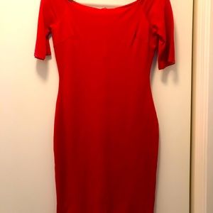Lulu’s Red off the shoulder dress